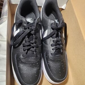 Nike Black and White Sneakers Air Force 1